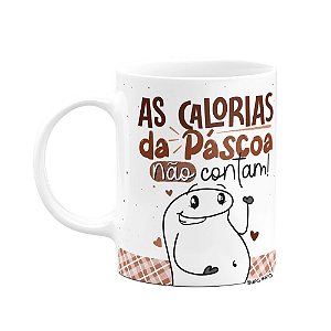 Caneca Divertida Flork - As calorias da páscoa não contam!