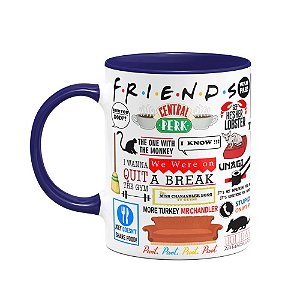 Caneca Icons Moments - Friends - B-blue navy