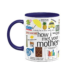 Caneca Icons Moments - How i met your mother - B-blue navy