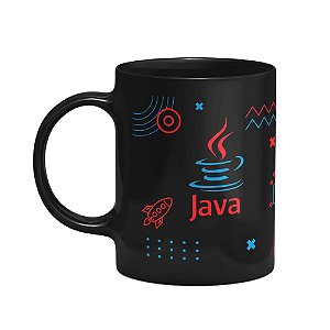 Caneca Dev - New Mug Java - preta