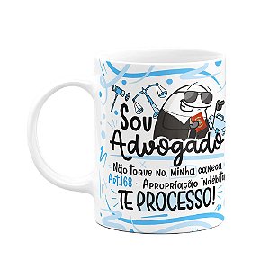 Caneca Flork Profissões - Sou advogado