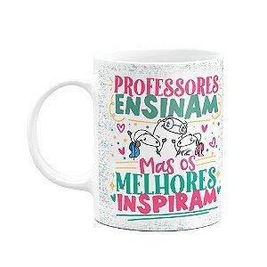 Caneca Flork Professora - Os melhores inspiram