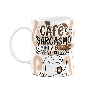 Caneca Divertida Flork - Café e sarcasmo