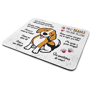 Mouse Pad Dog - Meu Beagle, melhor pessoa!