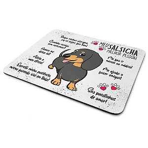 Mouse Pad Dog - Meu Salsicha Dachshund, melhor pessoa!