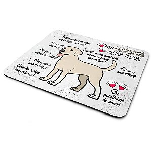 Mouse Pad Dog - Meu Labrador, melhor pessoa!