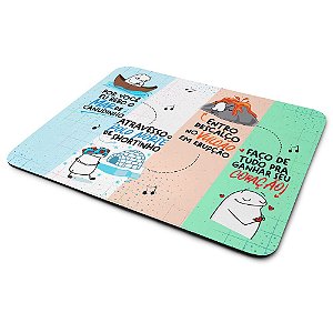 Mouse Pad Flork Namorados - Faço de tudo