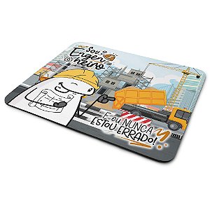 Mouse Pad Flork Profissões - Sou engenheiro