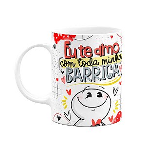 Caneca funny Namorados - Te amo com toda minha barriga
