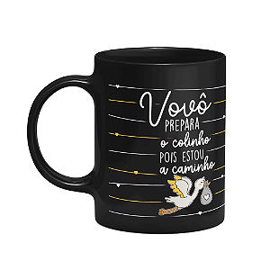 Caneca - Vovô, prepara o colinho que estou a caminho! Preta