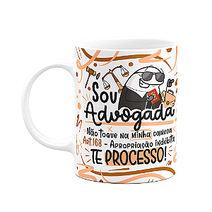 Caneca Flork Profissões - Sou advogada - M2