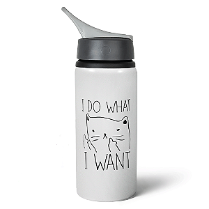 Garrafa Squeeze NK Divertida Gato - I Do What i Want