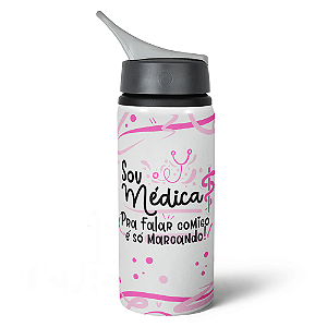 Garrafa Squeeze NK Profissões - Sou Médica 600ml