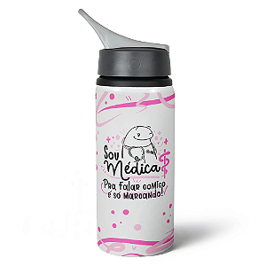 Garrafa Squeeze NK Flork Profissões - Sou Médica 600ml