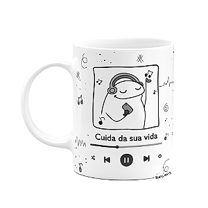 Caneca Divertida Flork Music - Cuida da sua vida