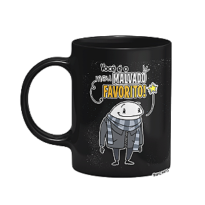 Caneca Flork - Você é o meu malvado favorito! - Preta