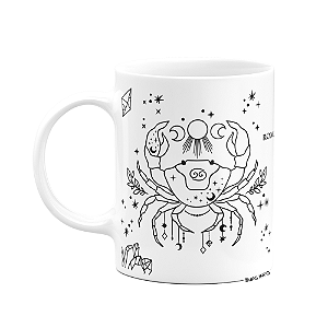 Caneca dos Signos - Signo de Câncer - 325ml branca