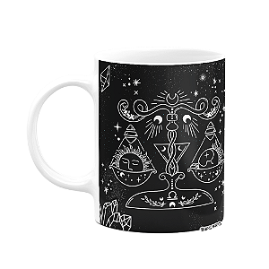 Caneca dos Signos - Signo de Libra - 325ml b-dark