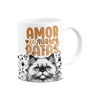 Caneca - Amor de quatro patas - Gato Persa