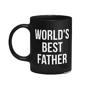 Caneca World's Best Father - The Office - Preta