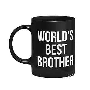 Caneca World's Best Brother - The Office - Preta