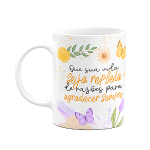 Caneca Motivação - Razões para agradecer sempre