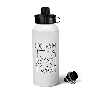Garrafa Squeeze MQ Divertida Gato - I Do What i Want