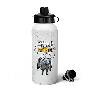 Garrafa Squeeze MQ Flork - Você é o meu malvado favorito