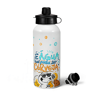 Garrafa Squeeze MQ Funny - É água, mas podia ser cerveja
