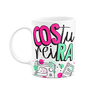 Caneca profissões - Costureira - 325ml branca