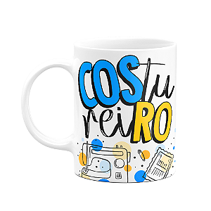 Caneca profissões - Costureiro - 325ml branca