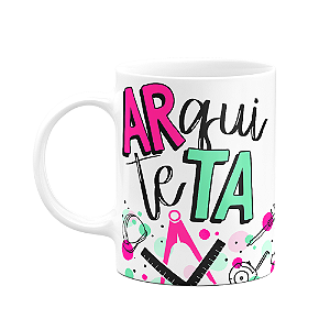 Caneca profissões - Arquiteta - 325ml branca