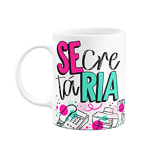 Caneca profissões - Secretária - 325ml branca