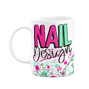 Caneca profissões - Nail Design - 325ml - Branca - M2