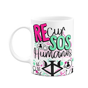Caneca profissões - Recursos Humanos - 325ml - Branca - M2