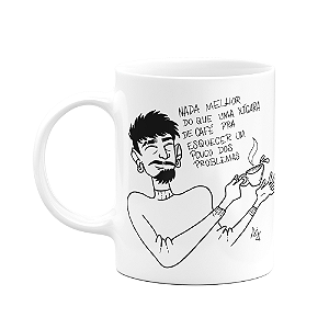 Caneca Divertida - Nada é melhor do que uma xícara de café