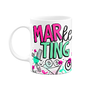 Caneca Profissões - Marketing - 325ml - Branca - M2