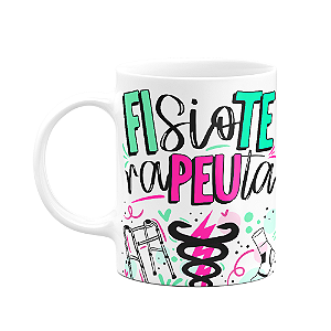 Caneca Profissões - Fisioterapeuta - 325ml - Branca - M2