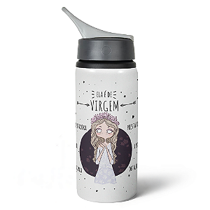Garrafa Squeeze NK Signos - Ela é de Virgem - 600ml