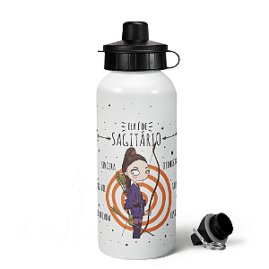 Garrafa Squeeze MQ Signos - Ela é de Sagitário - 600ml