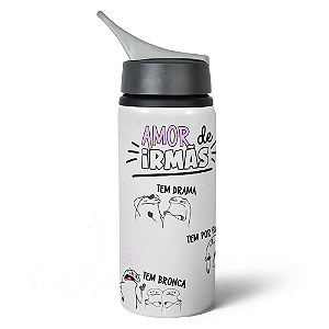 Garrafa Squeeze NK Flork Irmãos - Amor de irmãs