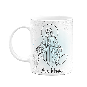 Caneca Religiosa Orações - Ave Maria - 325ml