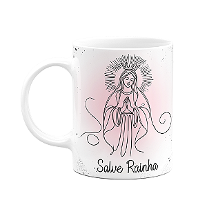 Caneca Religiosa Orações - Salve Rainha - 325ml