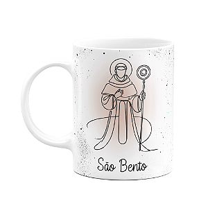 Caneca Religiosa Orações - São Bento - 325ml