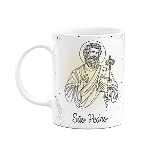 Caneca Religiosa Orações - São Pedro - 325ml