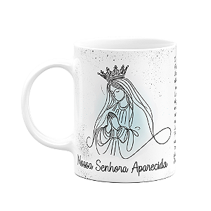 Caneca Religiosa Orações - Nossa Senhora Aparecida - 325ml