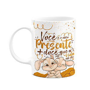 Caneca Páscoa Doce - Você é o meu presente mais doce - 325ml