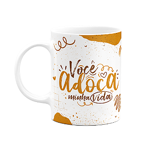 Caneca Páscoa Doce - Você adoça a minha vida - M2 - 325ml