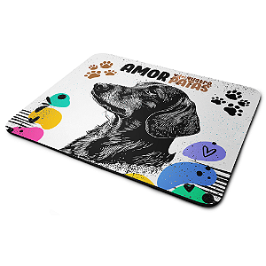 Mouse Pad Amor de quatro patas - Cachorro Dachshund Salsicha