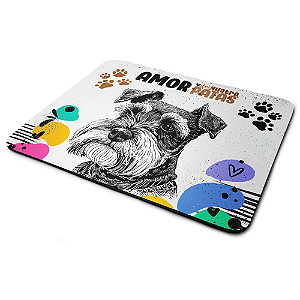 Mouse Pad Amor de quatro patas - Cachorro Schnauzer